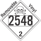 Toxic Gas Class 2.3 UN2548 Removable Vinyl DOT Placard