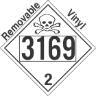 Toxic Gas Class 2.3 UN3169 Removable Vinyl DOT Placard