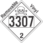Toxic Gas Class 2.3 UN3307 Removable Vinyl DOT Placard