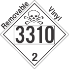 Toxic Gas Class 2.3 UN3310 Removable Vinyl DOT Placard