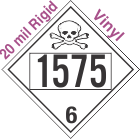 Poison Toxic Class 6.1 UN1575 20mil Rigid Vinyl DOT Placard