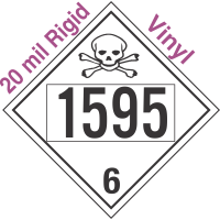 Poison Toxic Class 6.1 UN1595 20mil Rigid Vinyl DOT Placard