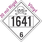 Poison Toxic Class 6.1 UN1641 20mil Rigid Vinyl DOT Placard