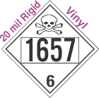 Poison Toxic Class 6.1 UN1657 20mil Rigid Vinyl DOT Placard