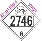 Poison Toxic Class 6.1 UN2746 20mil Rigid Vinyl DOT Placard