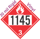 Flammable Class 3 UN1145 20mil Rigid Vinyl DOT Placard