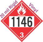 Flammable Class 3 UN1146 20mil Rigid Vinyl DOT Placard