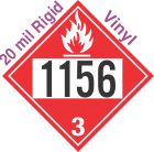 Flammable Class 3 UN1156 20mil Rigid Vinyl DOT Placard