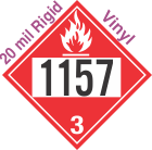 Flammable Class 3 UN1157 20mil Rigid Vinyl DOT Placard