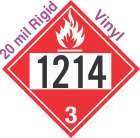 Flammable Class 3 UN1214 20mil Rigid Vinyl DOT Placard