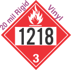 Flammable Class 3 UN1218 20mil Rigid Vinyl DOT Placard