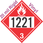 Flammable Class 3 UN1221 20mil Rigid Vinyl DOT Placard