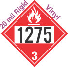 Flammable Class 3 UN1275 20mil Rigid Vinyl DOT Placard