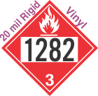 Flammable Class 3 UN1282 20mil Rigid Vinyl DOT Placard