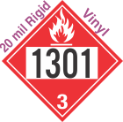 Flammable Class 3 UN1301 20mil Rigid Vinyl DOT Placard
