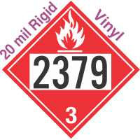 Flammable Class 3 UN2379 20mil Rigid Vinyl DOT Placard