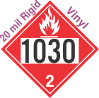 Flammable Gas Class 2.1 UN1030 20mil Rigid Vinyl DOT Placard