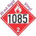Flammable Gas Class 2.1 UN1085 20mil Rigid Vinyl DOT Placard