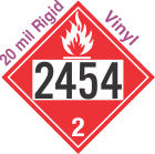 Flammable Gas Class 2.1 UN2454 20mil Rigid Vinyl DOT Placard