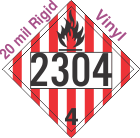 Flammable Solid Class 4.1 UN2304 20mil Rigid Vinyl DOT Placard