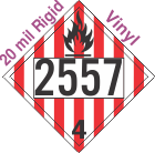 Flammable Solid Class 4.1 UN2557 20mil Rigid Vinyl DOT Placard