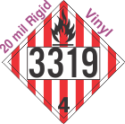 Flammable Solid Class 4.1 UN3319 20mil Rigid Vinyl DOT Placard