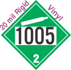 Non-Flammable Gas Class 2.2 UN1005 20mil Rigid Vinyl DOT Placard