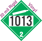 Non-Flammable Gas Class 2.2 UN1013 20mil Rigid Vinyl DOT Placard