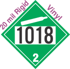 Non-Flammable Gas Class 2.2 UN1018 20mil Rigid Vinyl DOT Placard