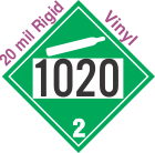 Non-Flammable Gas Class 2.2 UN1020 20mil Rigid Vinyl DOT Placard