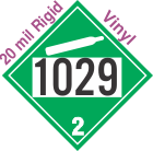Non-Flammable Gas Class 2.2 UN1029 20mil Rigid Vinyl DOT Placard