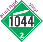 Non-Flammable Gas Class 2.2 UN1044 20mil Rigid Vinyl DOT Placard