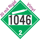 Non-Flammable Gas Class 2.2 UN1046 20mil Rigid Vinyl DOT Placard