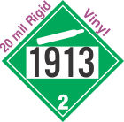 Non-Flammable Gas Class 2.2 UN1913 20mil Rigid Vinyl DOT Placard