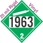 Non-Flammable Gas Class 2.2 UN1963 20mil Rigid Vinyl DOT Placard