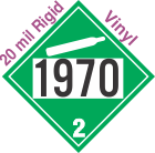 Non-Flammable Gas Class 2.2 UN1970 20mil Rigid Vinyl DOT Placard