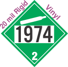 Non-Flammable Gas Class 2.2 UN1974 20mil Rigid Vinyl DOT Placard