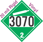 Non-Flammable Gas Class 2.2 UN3070 20mil Rigid Vinyl DOT Placard