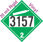 Non-Flammable Gas Class 2.2 UN3157 20mil Rigid Vinyl DOT Placard