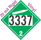 Non-Flammable Gas Class 2.2 UN3337 20mil Rigid Vinyl DOT Placard