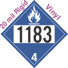 Dangerous When Wet Class 4.3 UN1183 20mil Rigid Vinyl DOT Placard