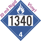 Dangerous When Wet Class 4.3 UN1340 20mil Rigid Vinyl DOT Placard