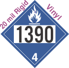 Dangerous When Wet Class 4.3 UN1390 20mil Rigid Vinyl DOT Placard