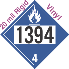 Dangerous When Wet Class 4.3 UN1394 20mil Rigid Vinyl DOT Placard