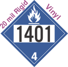 Dangerous When Wet Class 4.3 UN1401 20mil Rigid Vinyl DOT Placard