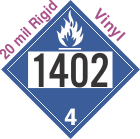 Dangerous When Wet Class 4.3 UN1402 20mil Rigid Vinyl DOT Placard