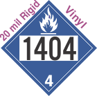 Dangerous When Wet Class 4.3 UN1404 20mil Rigid Vinyl DOT Placard