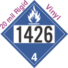 Dangerous When Wet Class 4.3 UN1426 20mil Rigid Vinyl DOT Placard