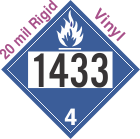 Dangerous When Wet Class 4.3 UN1433 20mil Rigid Vinyl DOT Placard