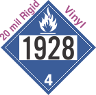 Dangerous When Wet Class 4.3 UN1928 20mil Rigid Vinyl DOT Placard
